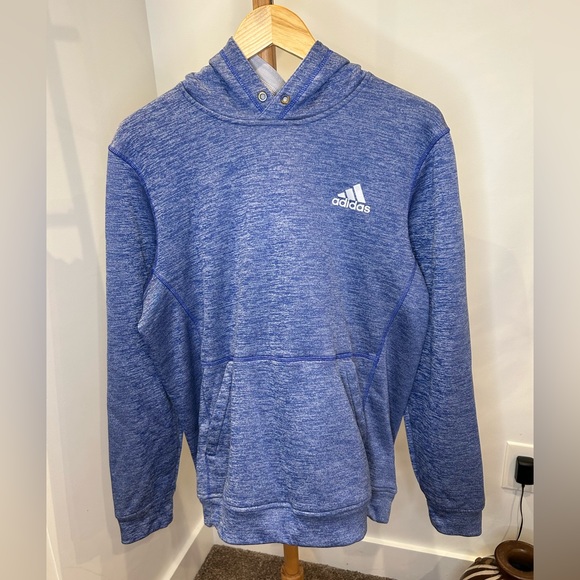 Heather Blue Adidas Hoodie - Picture 1 of 3